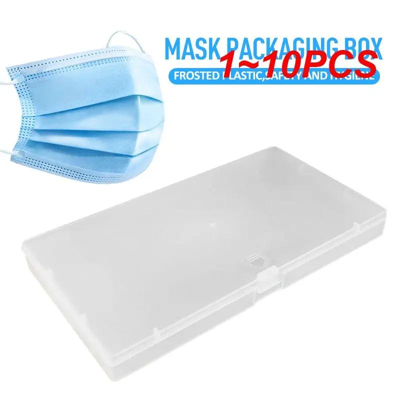 1 ~ 10ШТ Матова повърхност, пластмасова кутия За маски Удобна Благородна Влага опаковане на Модерна преносима кутия За съхранение