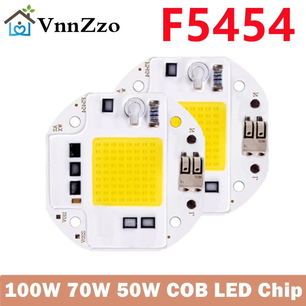 50 W 70 w 100 W COB led чип за прожектор Алуминий 220 и 110 В Вградени led мъниста Бяло Топло