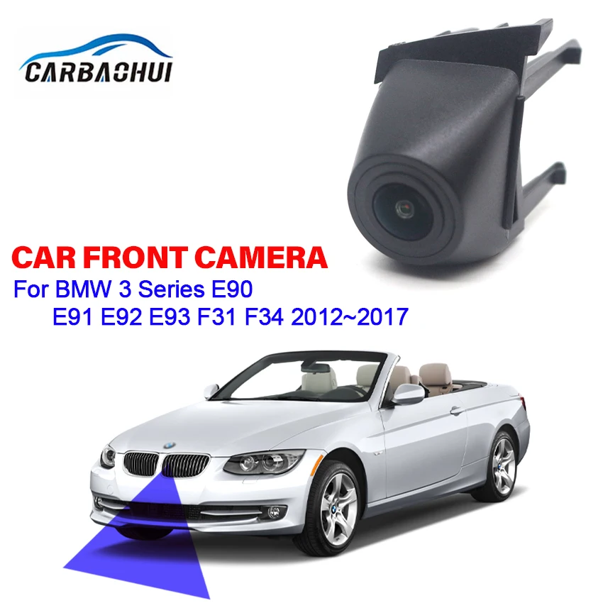 AHD 1080P 170 ° Автомобилна Камера на Предния Преглед на BMW Серия 3 E90 E91 E92 E93 F31 F34 2012 2014 2015 2016 2017 Лого за Нощно Виждане HD