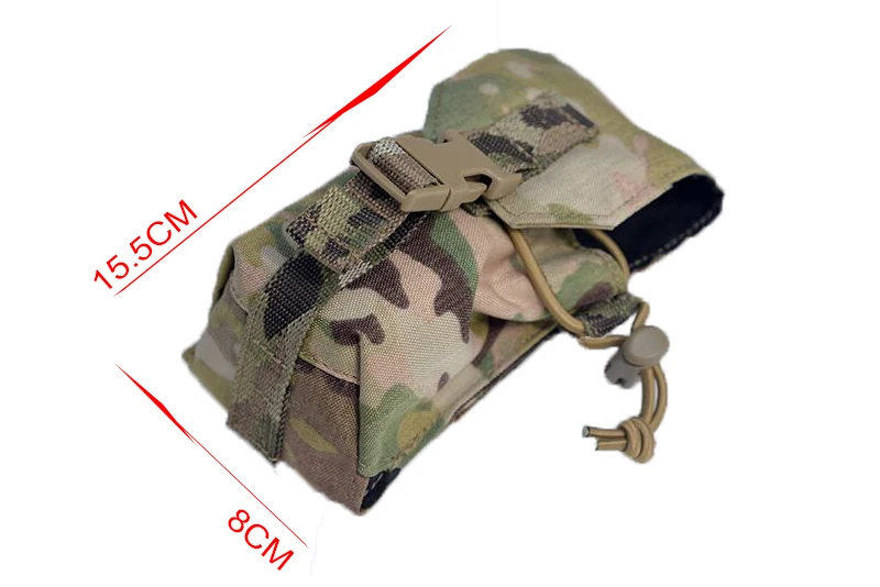 Poa111-mc shock single pack армейски фен, открит дим тактически пакет, комплект аксесоари MOLLE