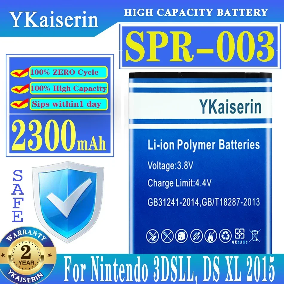 YKaiserin Батерия SPR-003 SPR003 2300 mah за Nintendo 3DSLL DS XL 2015 НОВИ батерии 3DSLL SPR-001 SPR-A-BPAA-CO