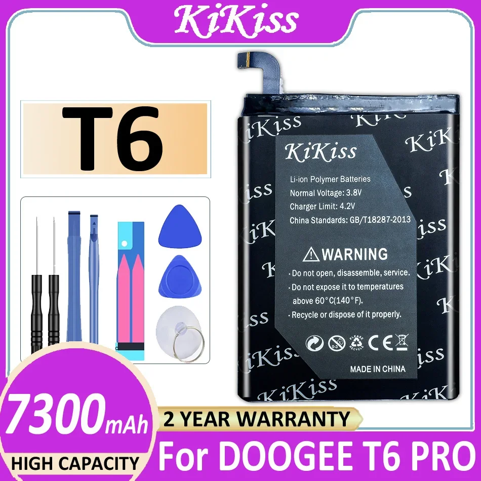 Батерия KiKiss 7300mAh за DOOGEE T6 PRO / Homtom HT6 Bateria 