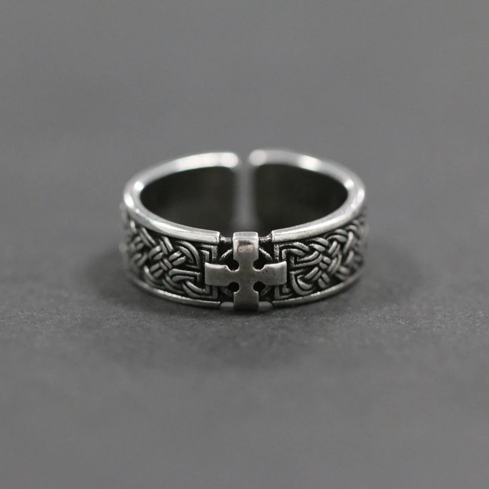 Винтажное пръстен в стил хип-хоп, Пънк с вида възел на стойност четири юана, Унисекс, Готическата отворен пръстен, Бижута, аксесоари за банкет за подарък