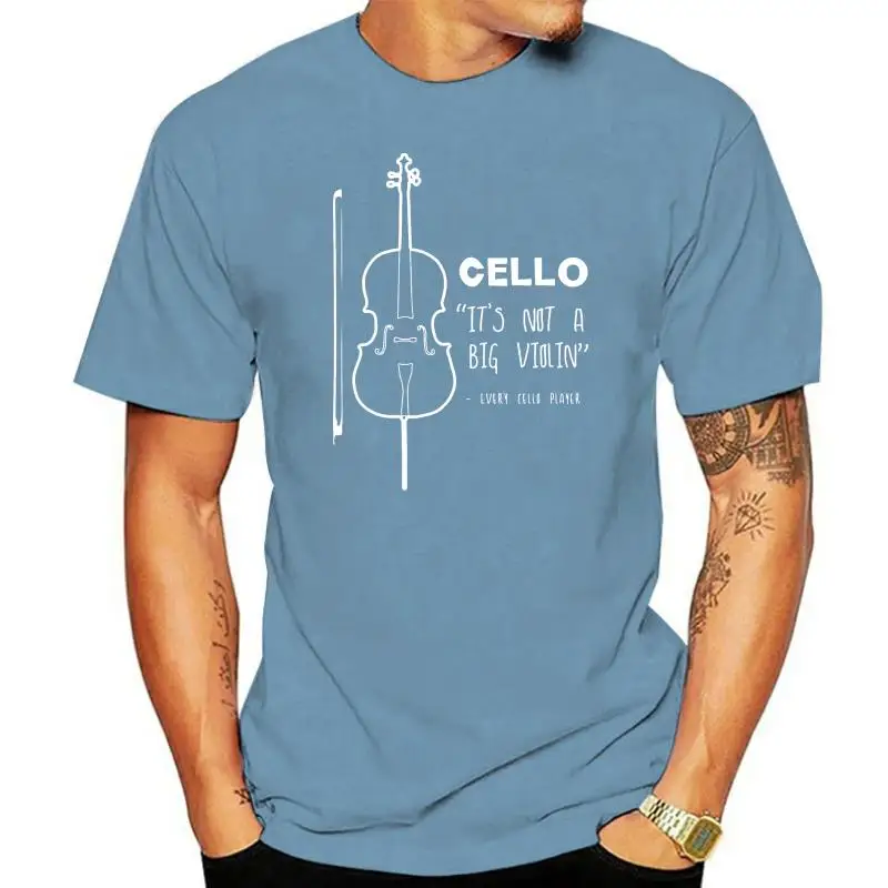 Виолончело ТОВА Не е най-Голямата Цигулка Мъжка Тениска Нов Стил Гореща Разпродажба Оверсайз Памук Къс Ръкав Мъжки Дрехи По Поръчка