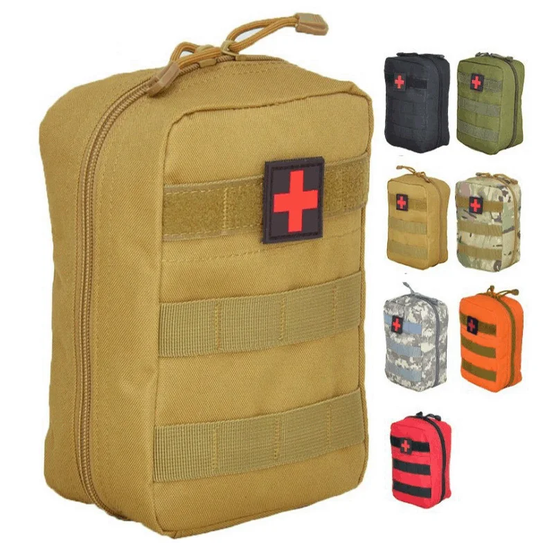 Външна медицински комплект MOLLE Military EDC, тактическа чанта към колана си, туристическа чанта за оцеляване, армията ловна чанта за съхранение