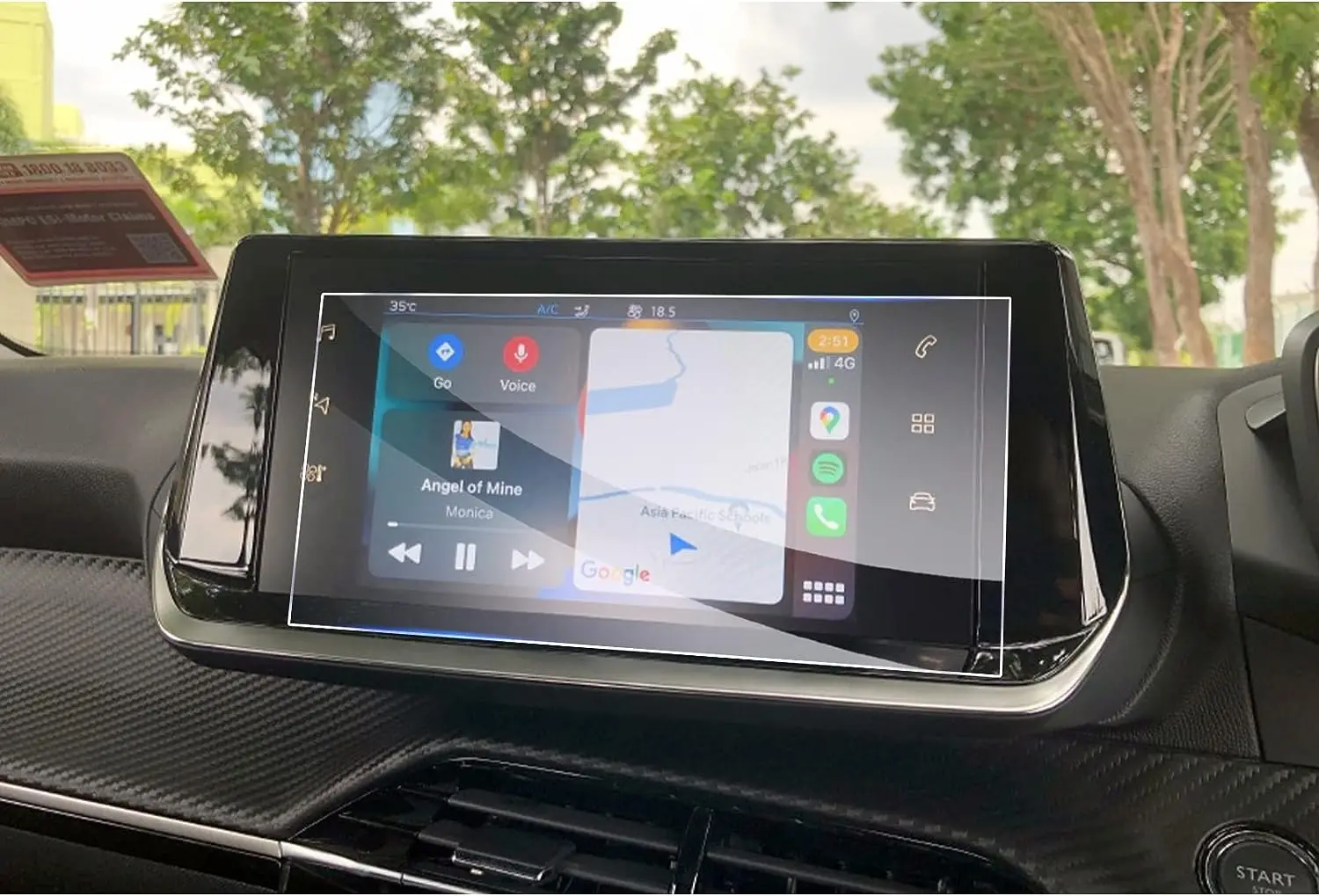 За Peugeot 208 2008 e-208 e-2008 2020-2022 2023 7 -инчов автомобилен LCD дисплей с GPS-навигация, защитно фолио за екран от закалено стъкло
