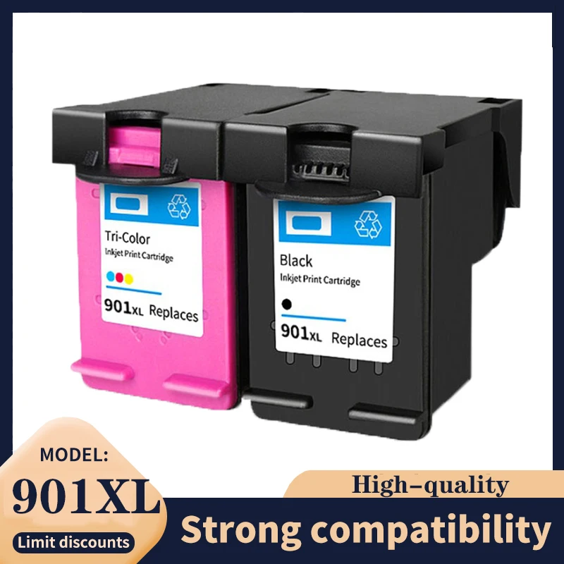 Касета 901XL, който е съвместим с hp 901 xl за hp 901, Мастило касета за принтер Officejet 4500 J4500 J4540 J4550 J4580 J4680