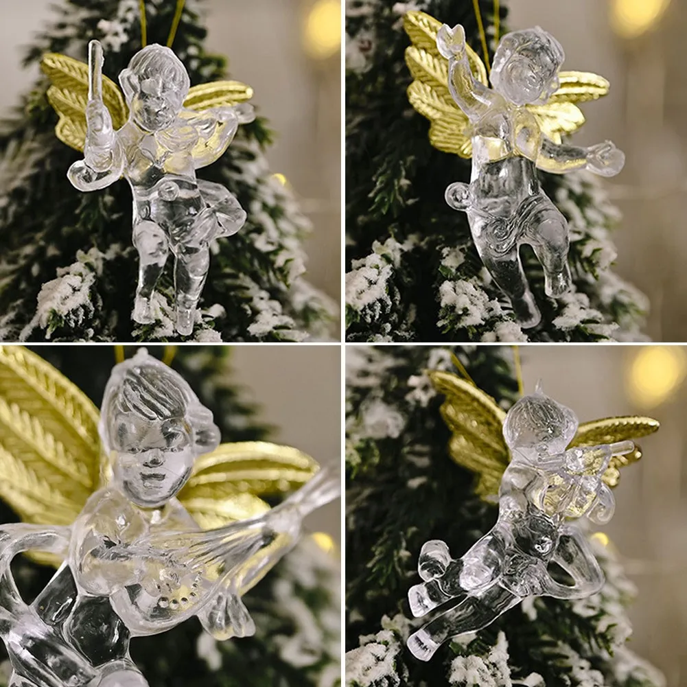Коледни висящи украшения на Коледна украса висулка във формата на Ангел Коледно дърво Декор