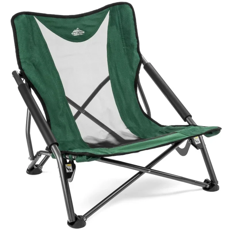 Компактно Низкопрофильное туристически стол Cascade Mountain Tech с калъф за носене - зелен
