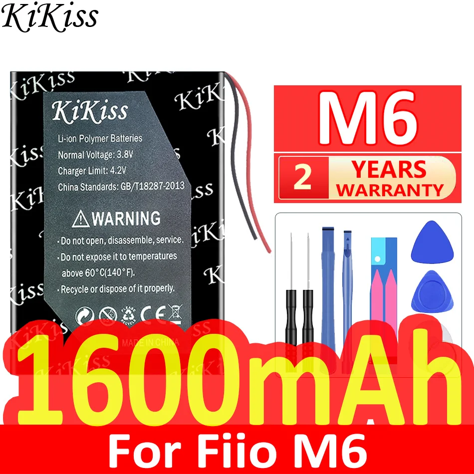 Мощна Батерия KiKiss M 6 капацитет от 1600 mah За играч на Fiio M6