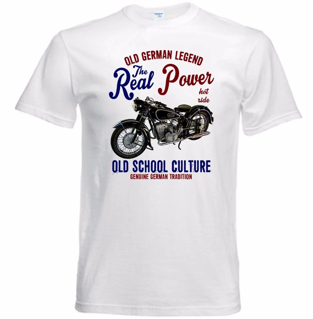 Мъжки t-shirt Summer Vintage R67 Motorcycle Real Power - Нова Памучен Риза, Модна Тениска, Безплатна Доставка, Дигитален Печат