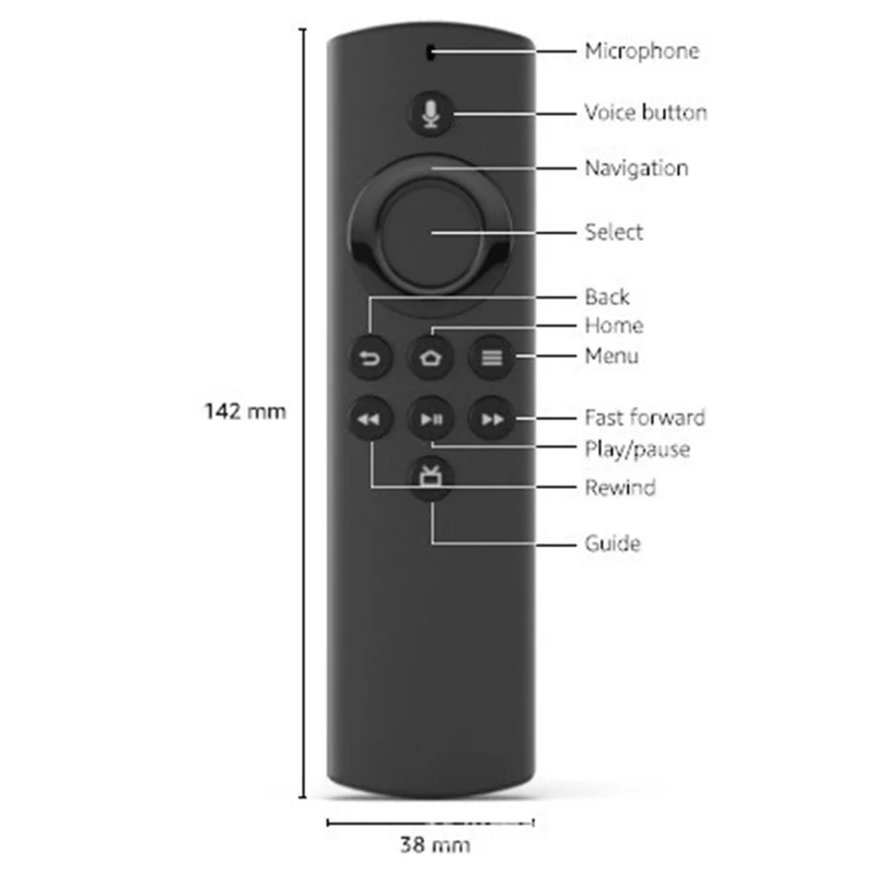 Новата смяна гласово дистанционно управление H69A73 за Amazon Fire TV Stick Lite с гласови дистанционно управление