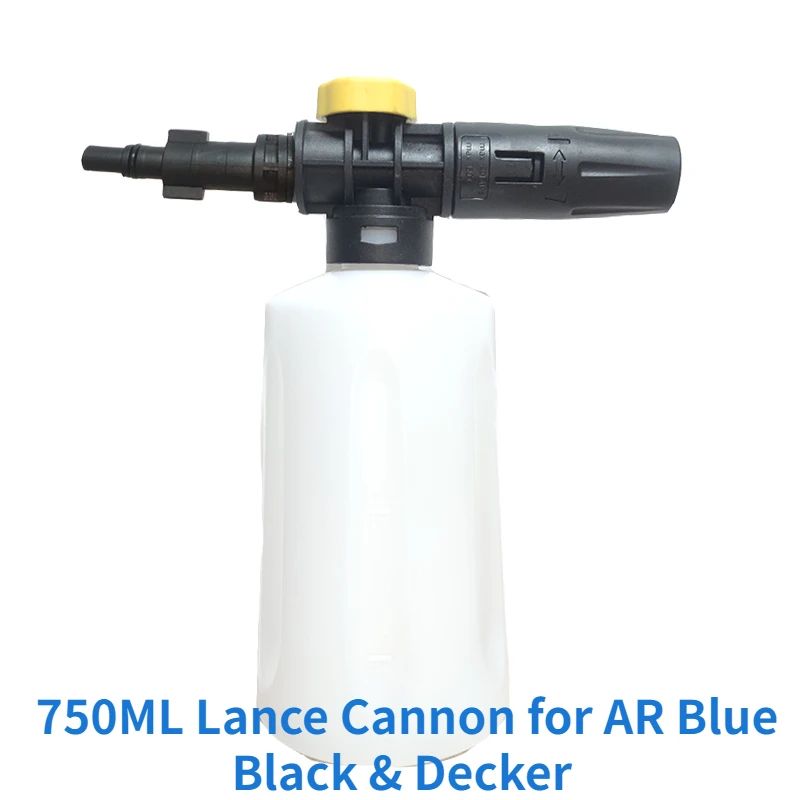 Пистолет-генератор на снежна пяна 750 МЛ Ланс Cannon за измиване с високо налягане AR Blue Black & Decker Michellin Some of Europe Greenworks