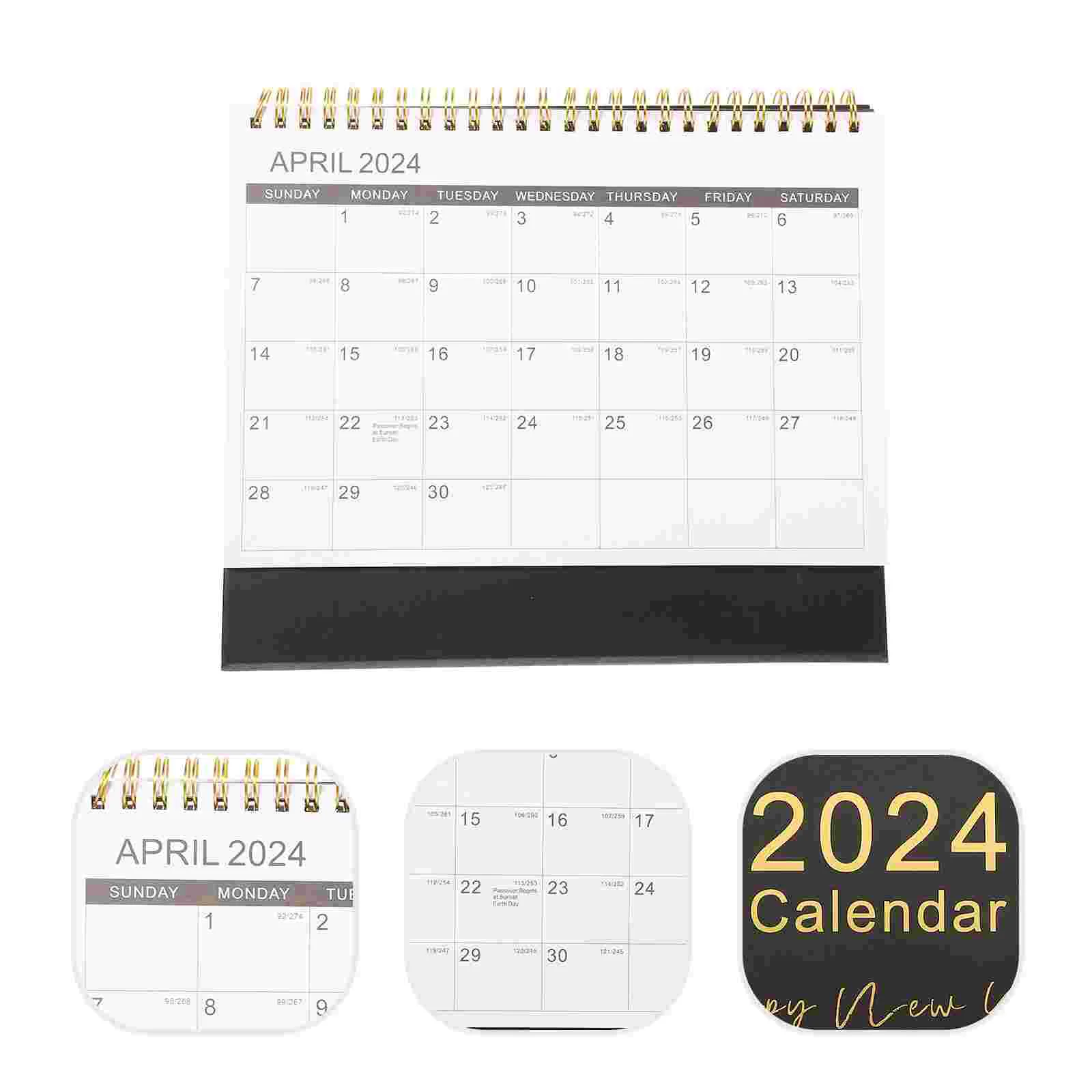 Празен настолен календар в 2024 година, Малък Декоративен Много голям Хартиен работно бюро за домашния офис