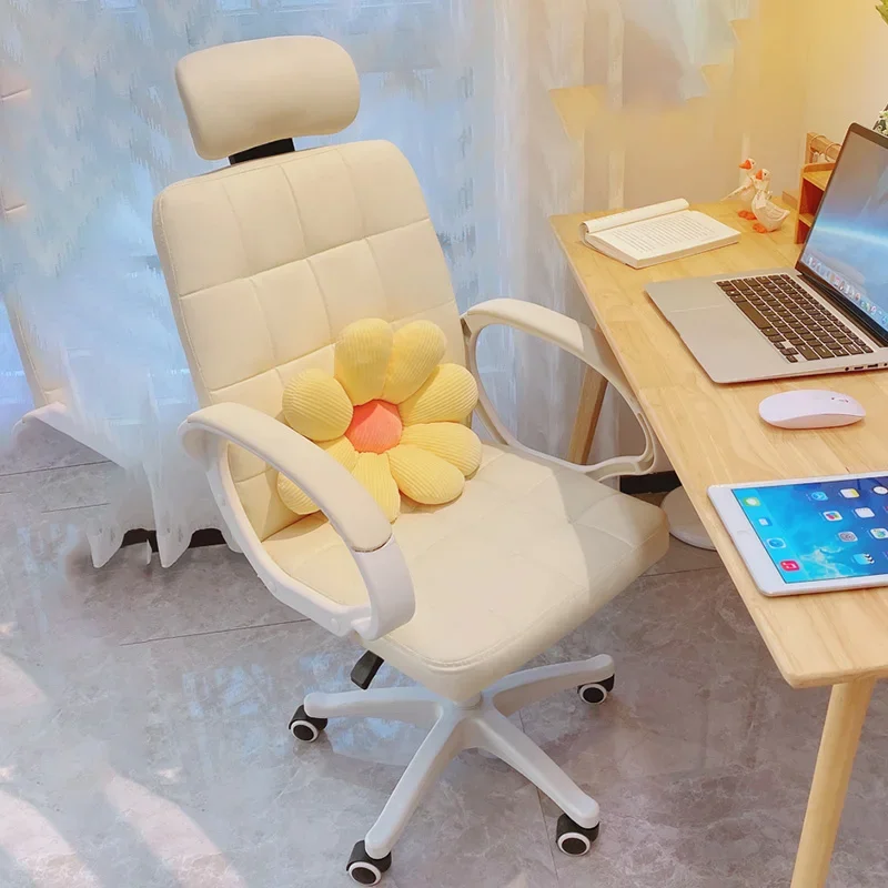 Скандинавски ергономичен стол с подвижна модерни ролетни мобилни работни колела Офис стол Мързел Comfort Cadeira Мебели за спалня геймър