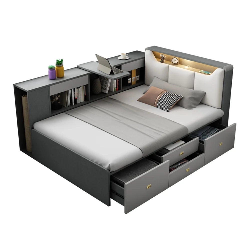 Съвременните Компактни Мебели Спалня Функционално Хранилище За Единични двойни детски легла